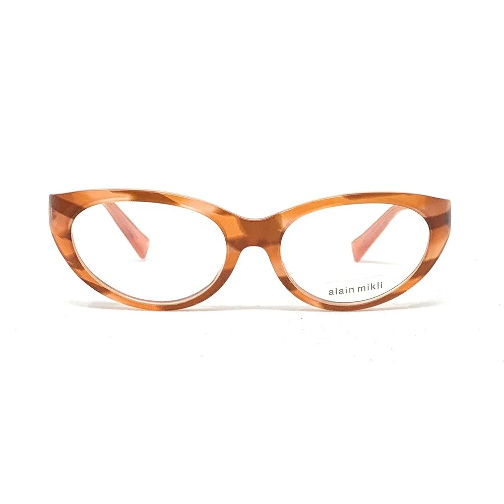 ALAIN MIKLI Rxable Women's Eyeglasses A0 1236 B0A8 Red Brown 51mm‎